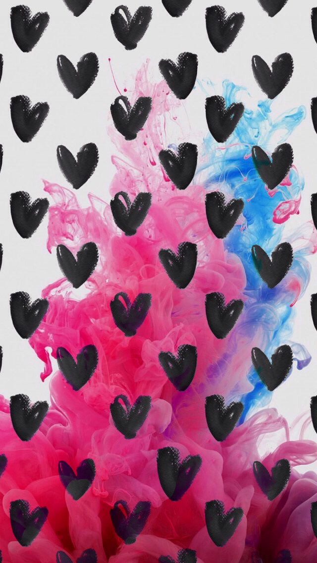 hearts black white colors pink hearts image by nnsmsk