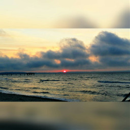 sunset hdr emotions beach freetoedit