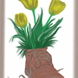 wdpfloralpaper yellowroses boots