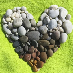freetoedit beach stone stones heart wppflatlay