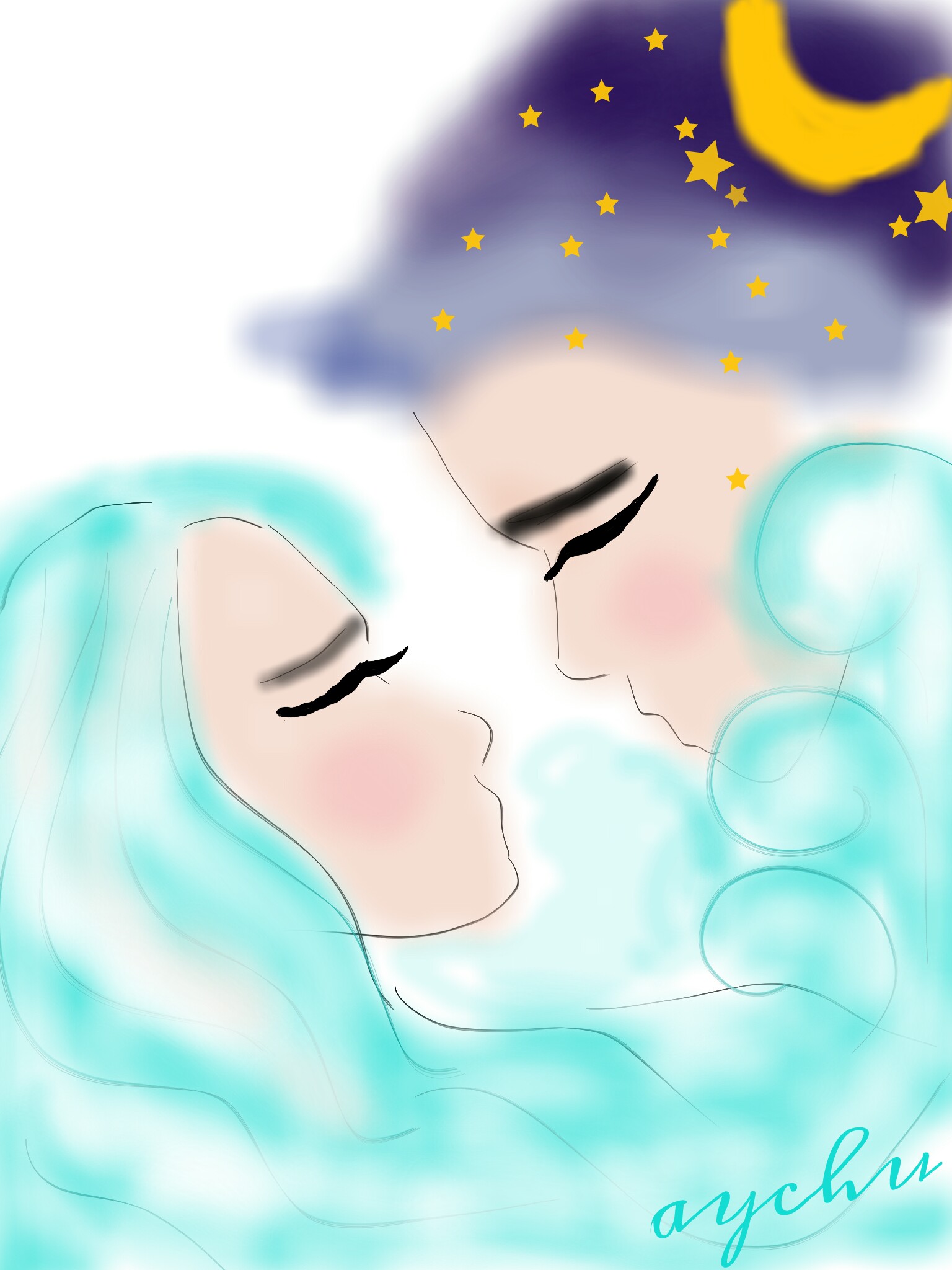 Freetoedit Drawing Love Magic Art Artwork Girl Boy